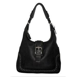 NEW Vintage Coach Hampton Soho 5054 Shoulder Bag Black Pebbled Leather